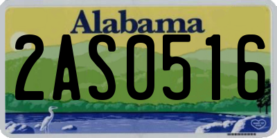 AL license plate 2AS0516