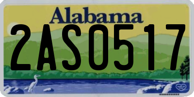 AL license plate 2AS0517