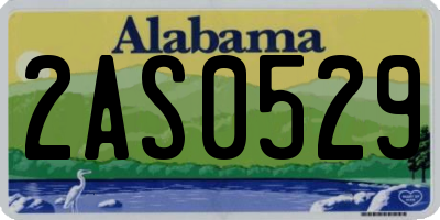 AL license plate 2AS0529