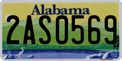AL license plate 2AS0569