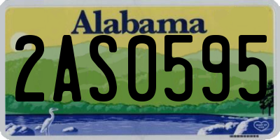 AL license plate 2AS0595