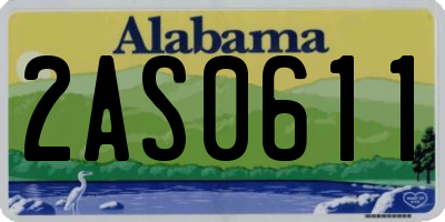 AL license plate 2AS0611