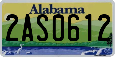 AL license plate 2AS0612