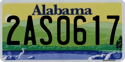 AL license plate 2AS0617