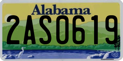 AL license plate 2AS0619