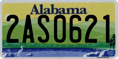 AL license plate 2AS0621