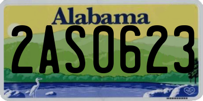 AL license plate 2AS0623