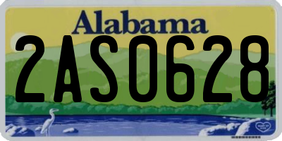 AL license plate 2AS0628
