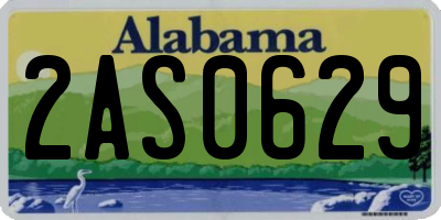AL license plate 2AS0629