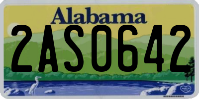 AL license plate 2AS0642