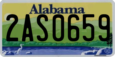 AL license plate 2AS0659