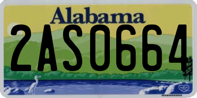 AL license plate 2AS0664