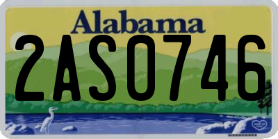 AL license plate 2AS0746