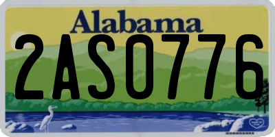 AL license plate 2AS0776