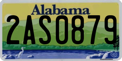 AL license plate 2AS0879