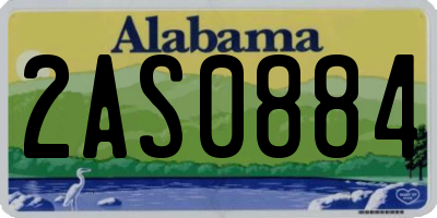 AL license plate 2AS0884