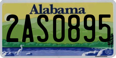 AL license plate 2AS0895
