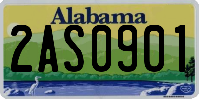 AL license plate 2AS0901