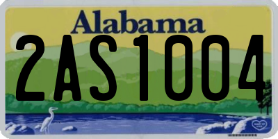 AL license plate 2AS1004
