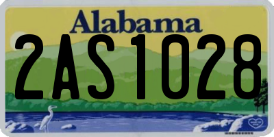 AL license plate 2AS1028