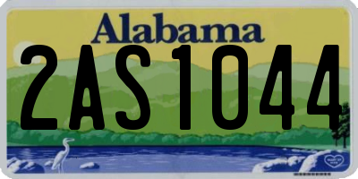 AL license plate 2AS1044