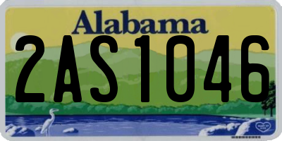 AL license plate 2AS1046