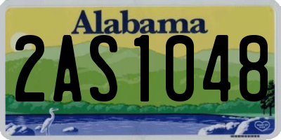 AL license plate 2AS1048