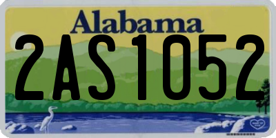 AL license plate 2AS1052