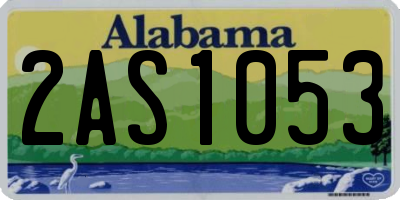 AL license plate 2AS1053