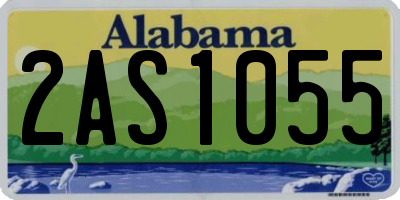AL license plate 2AS1055