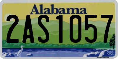 AL license plate 2AS1057