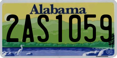 AL license plate 2AS1059