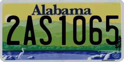 AL license plate 2AS1065