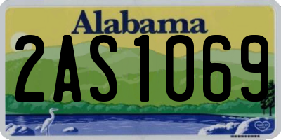 AL license plate 2AS1069