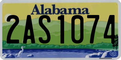 AL license plate 2AS1074