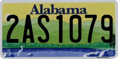 AL license plate 2AS1079