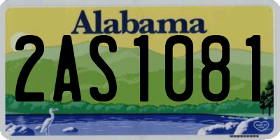 AL license plate 2AS1081