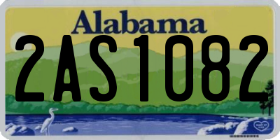 AL license plate 2AS1082