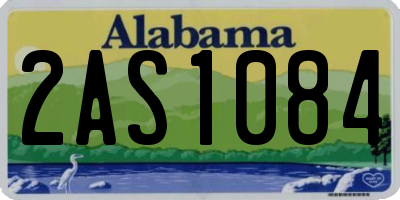 AL license plate 2AS1084