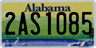 AL license plate 2AS1085