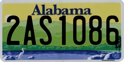 AL license plate 2AS1086