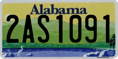 AL license plate 2AS1091