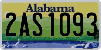 AL license plate 2AS1093