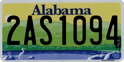 AL license plate 2AS1094