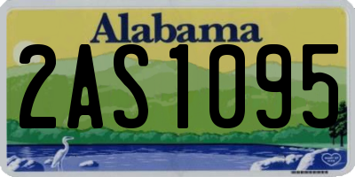 AL license plate 2AS1095