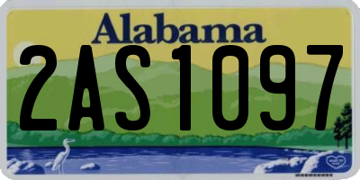 AL license plate 2AS1097