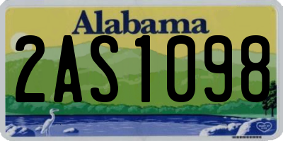 AL license plate 2AS1098