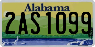 AL license plate 2AS1099