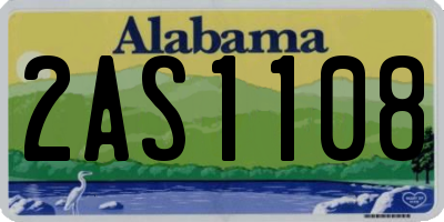 AL license plate 2AS1108