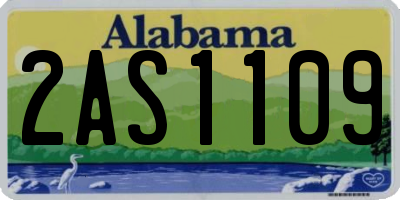 AL license plate 2AS1109